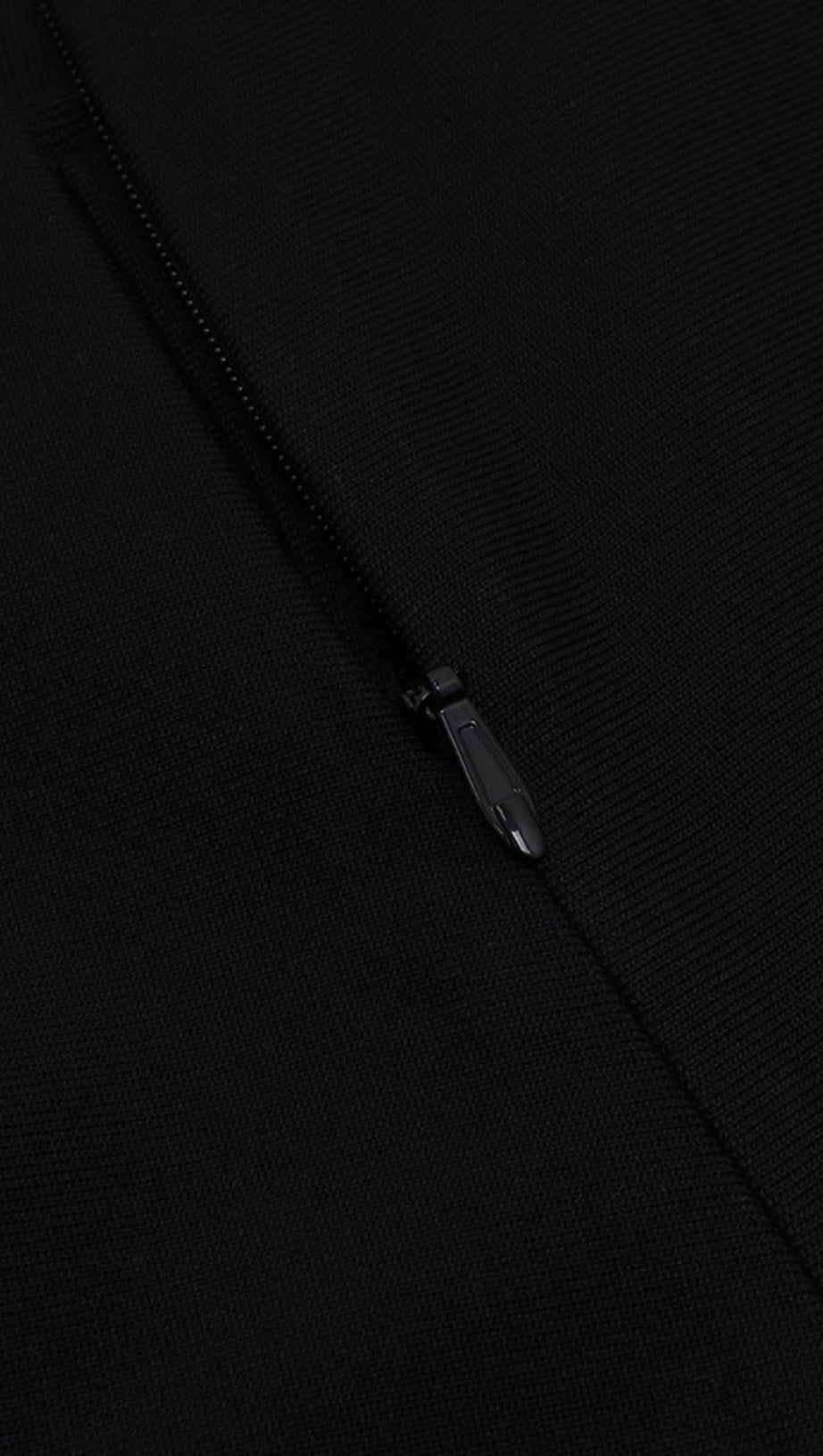 HALTER BANDAGE MIDI DRESS IN BLACK