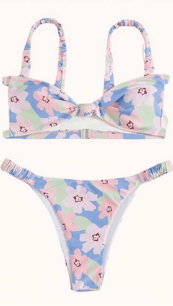 AIIZIE CIELA PRINTED BIKINI TWO PIECE SET - product image