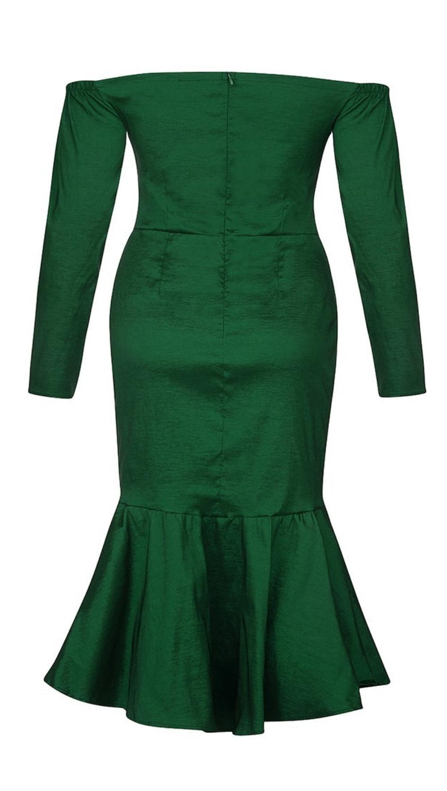 ABITO MIDI CON SPALLE SCOPERTE TAGLIE FORTI