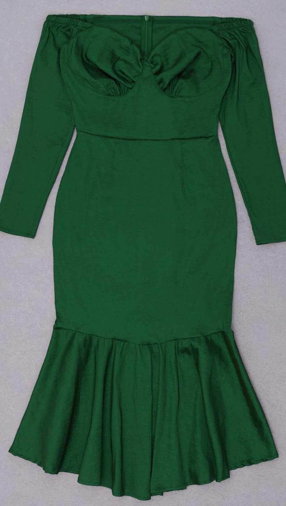 ABITO MIDI CON SPALLE SCOPERTE TAGLIE FORTI