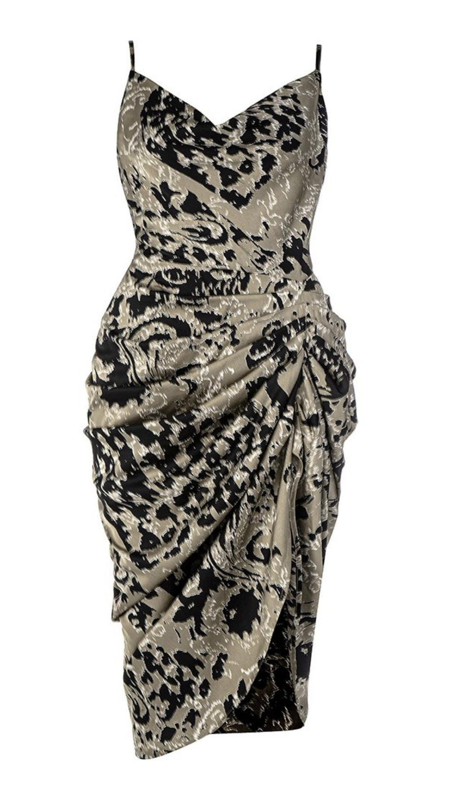 PLUS SIZE RUCHED MAXI DRESS