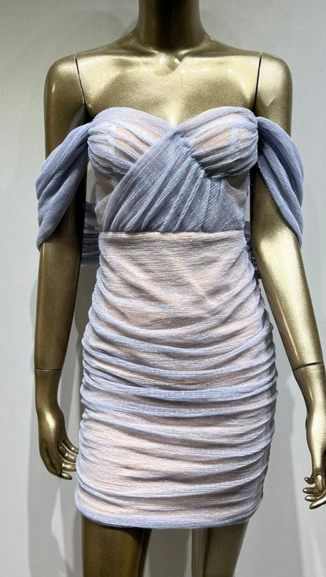 MINI ABITO ADERENTE CON SPALLE SCOPERTE