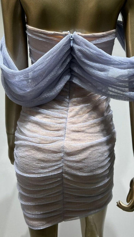 MINI ABITO ADERENTE CON SPALLE SCOPERTE