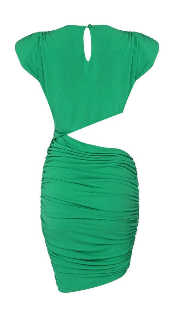 AIIZIE CUT OUT RUCHED MINI DRESS - product image
