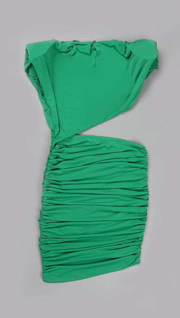 AIIZIE CUT OUT RUCHED MINI DRESS - product image
