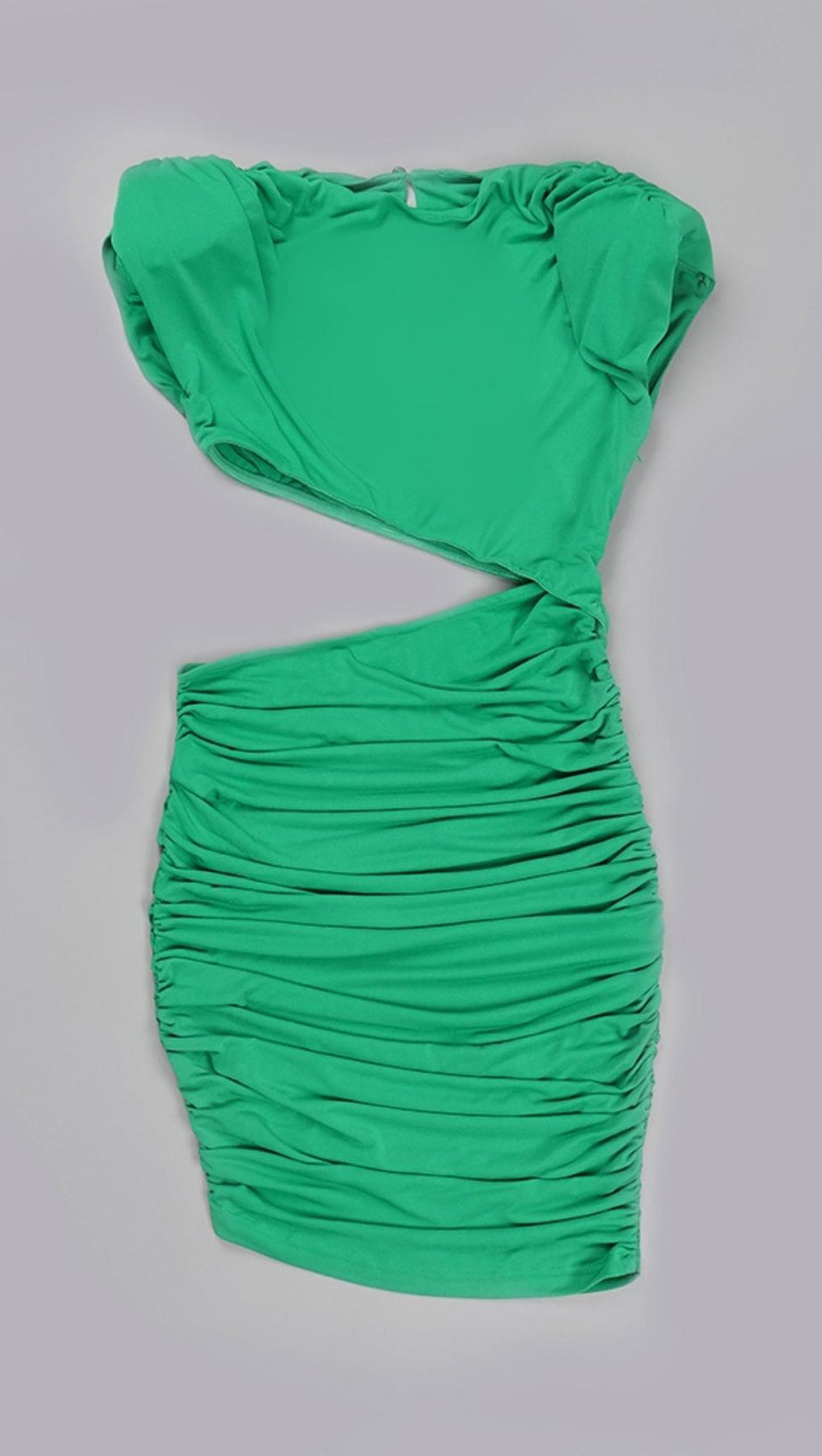 MINI ABITO CON RUCHES E TAGLI