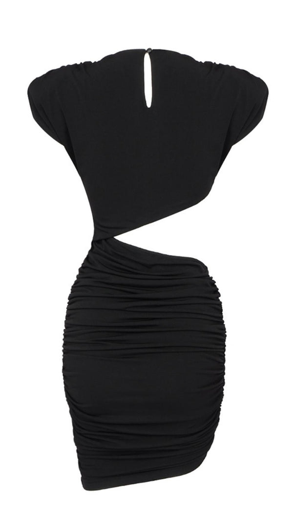 Cut Out Ruched Mini Dress