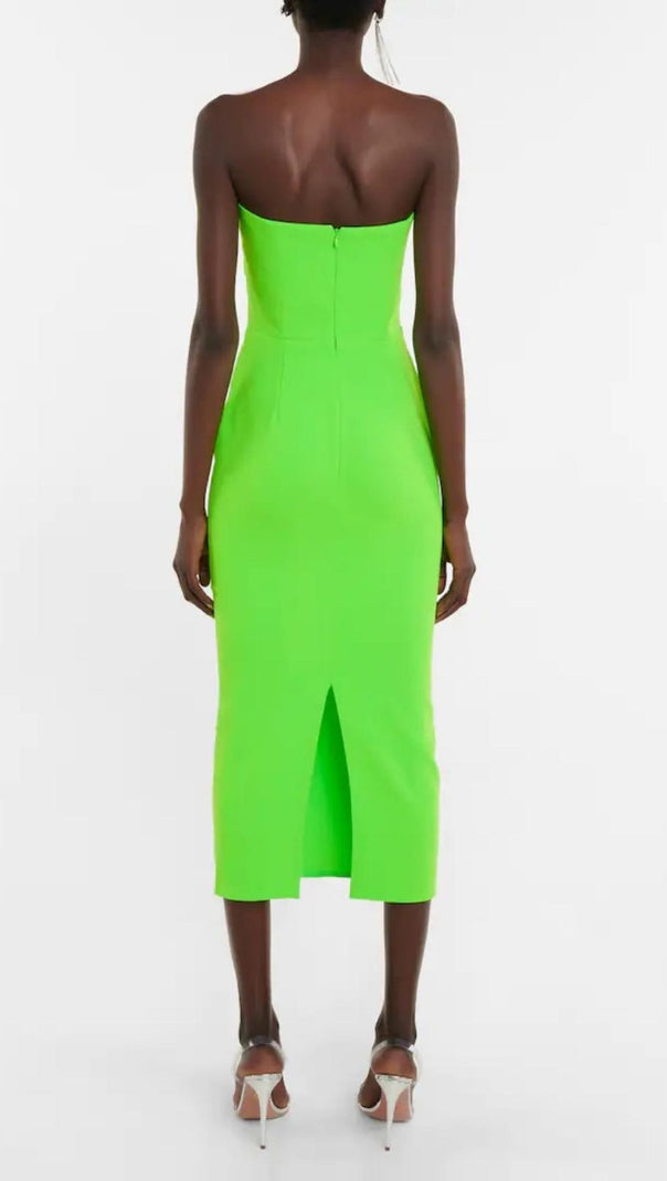 AIIZIE CUT OUT STRAPLESS MIDI DRESS - product image