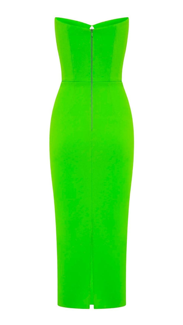 AIIZIE CUT OUT STRAPLESS MIDI DRESS - product image