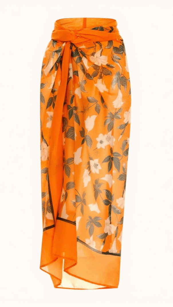AIIZIE KESIA RUFFLE PRINTED BIKINI THREE PIECE SET - product image