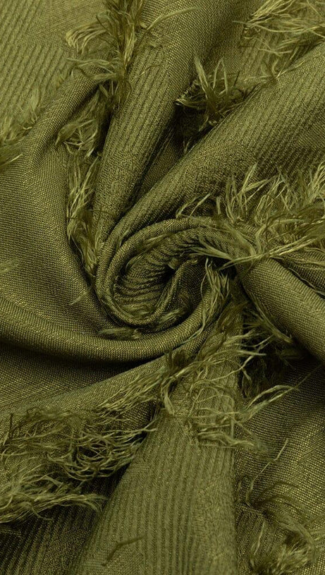 GREEN PUFF SLEEVE TIGHT SPLIT DRESS