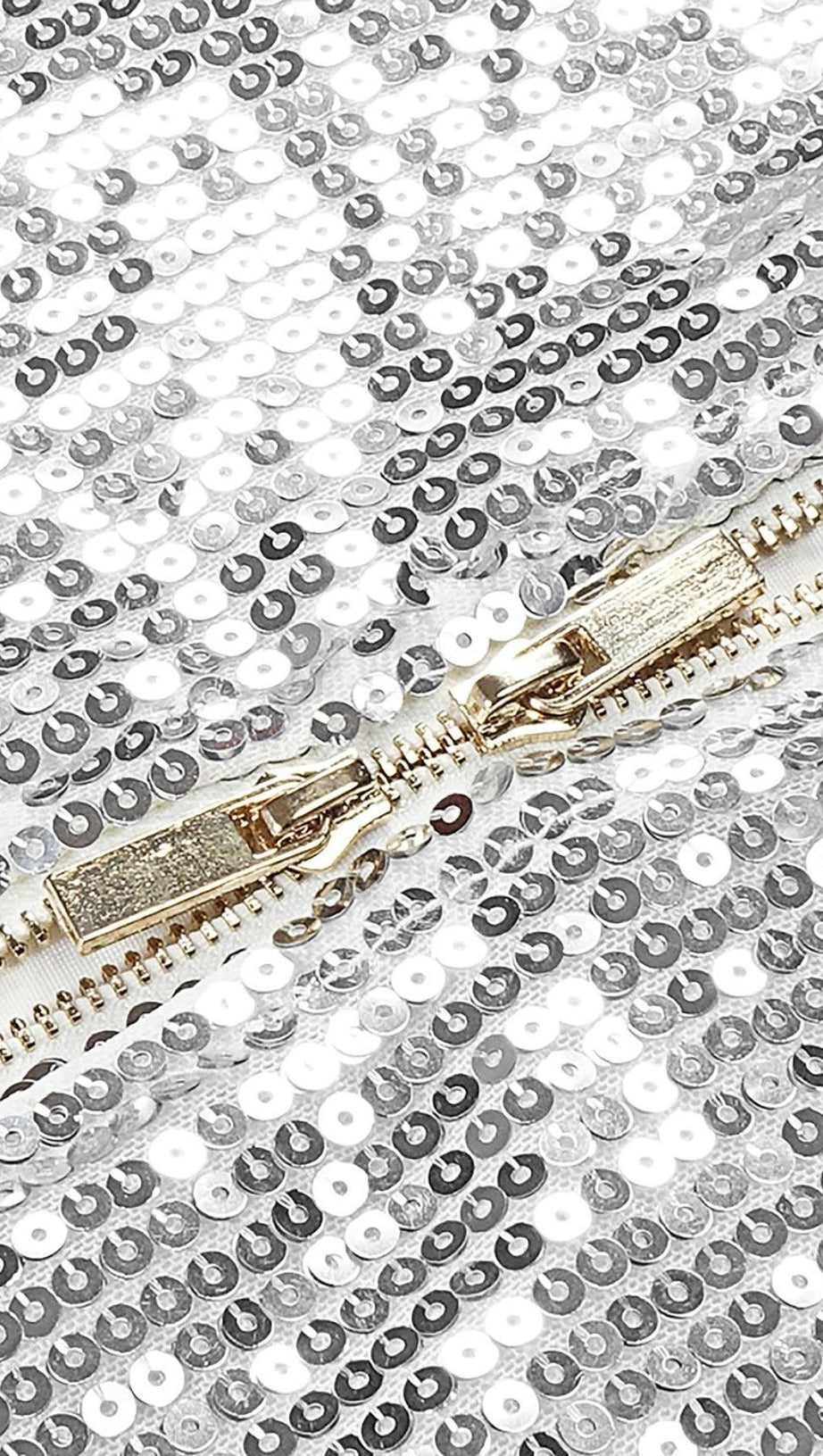 ABITO MIDI SENZA SPALLINE CON PIUME E PAILLETTES IN ARGENTO