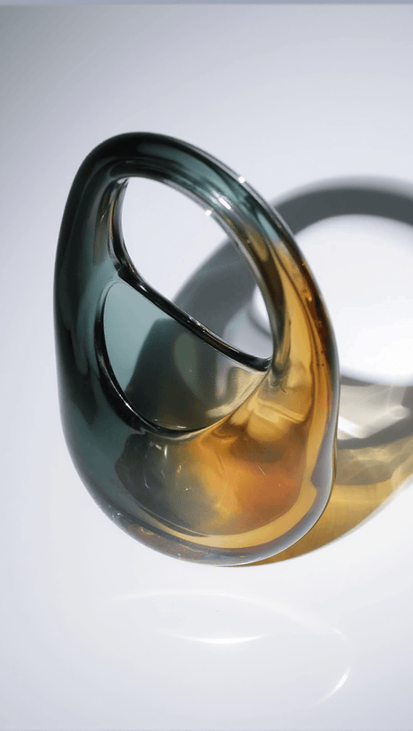 BORSA IN VETRO ELVIRA AMBER OMBRE