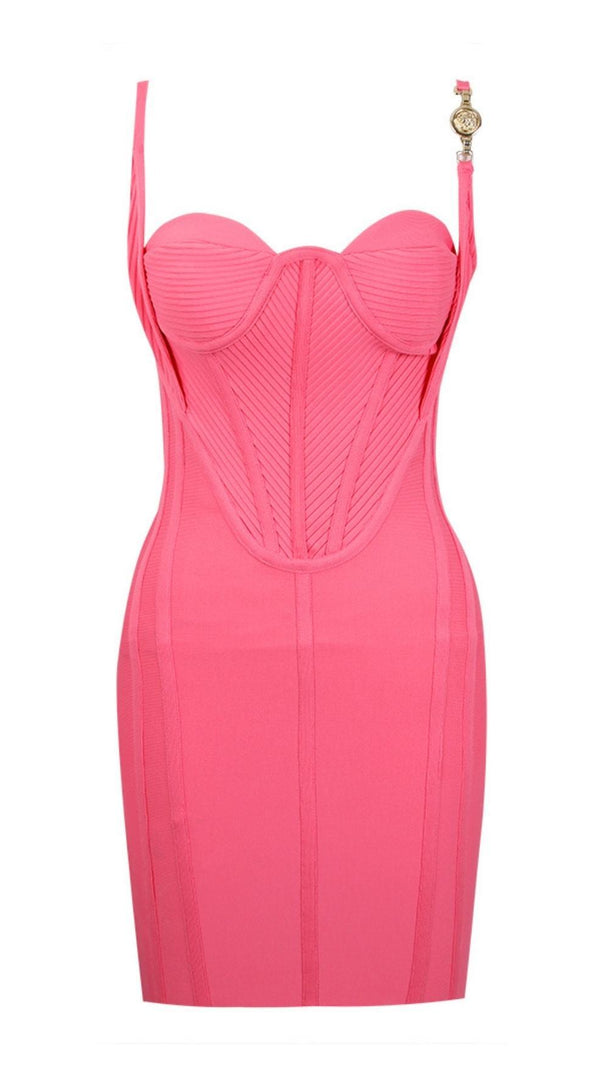 AIIZIE BANDAGE FISHBONE MINI DRESS - product image