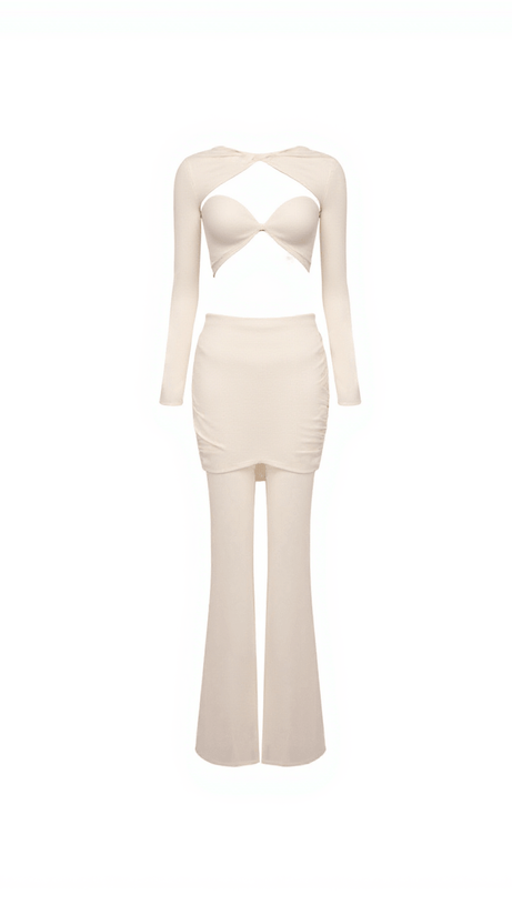 MAWAE TWISTED MESH PANTS SET