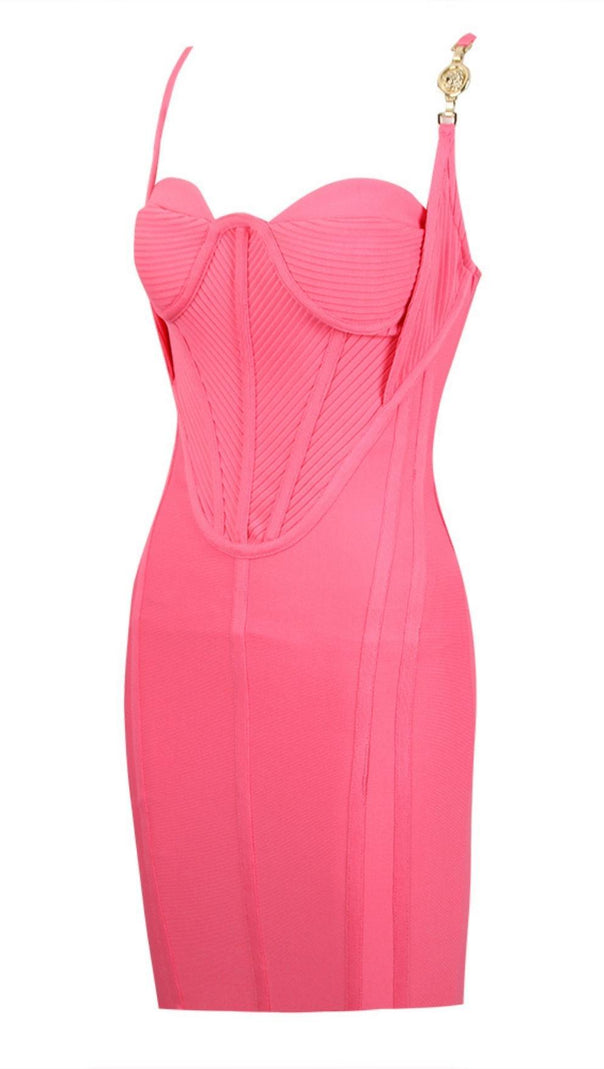 AIIZIE BANDAGE FISHBONE MINI DRESS - product image