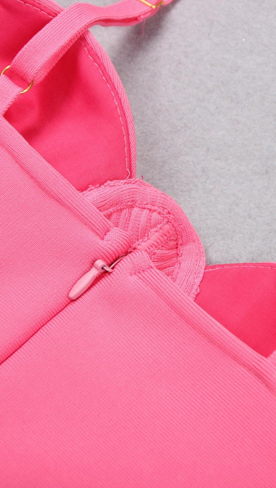 BANDAGE FISHBONE MINI DRESS