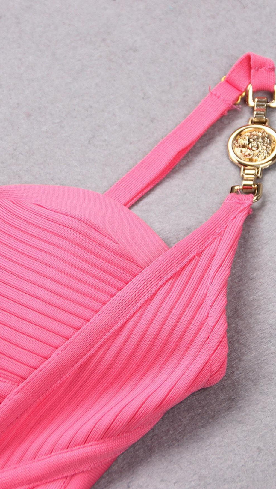 BANDAGE FISHBONE MINI DRESS