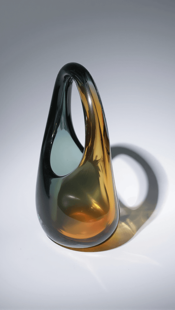 AIIZIE ELVIRA AMBER OMBRE GLASS BAG - product image