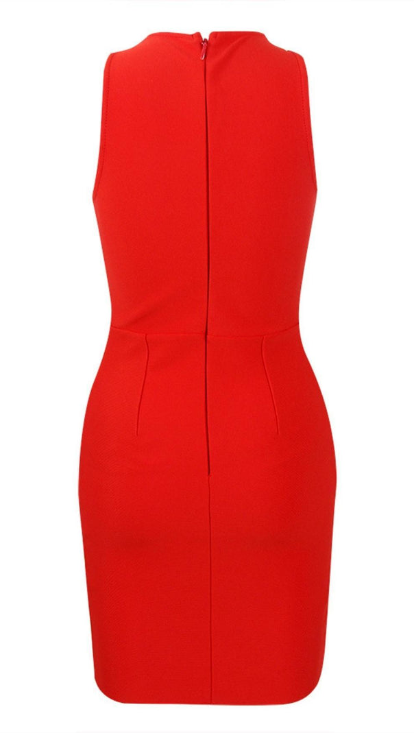 AIIZIE CUT OUT CRYSTAL MINI DRESS - product image