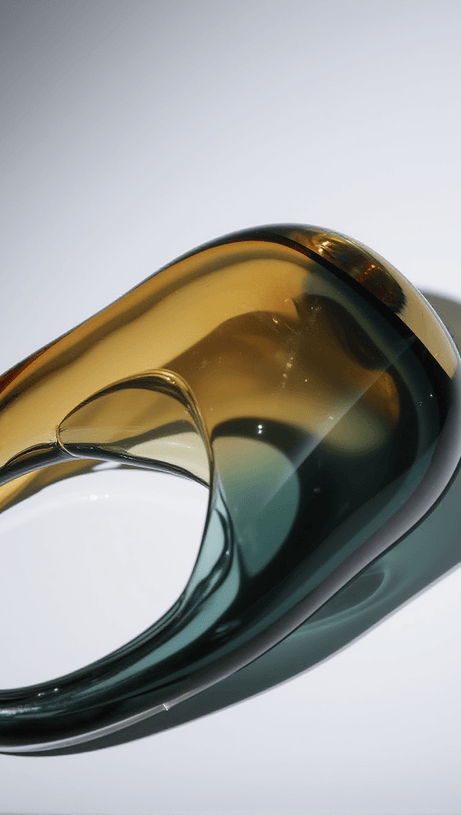 BORSA IN VETRO ELVIRA AMBER OMBRE