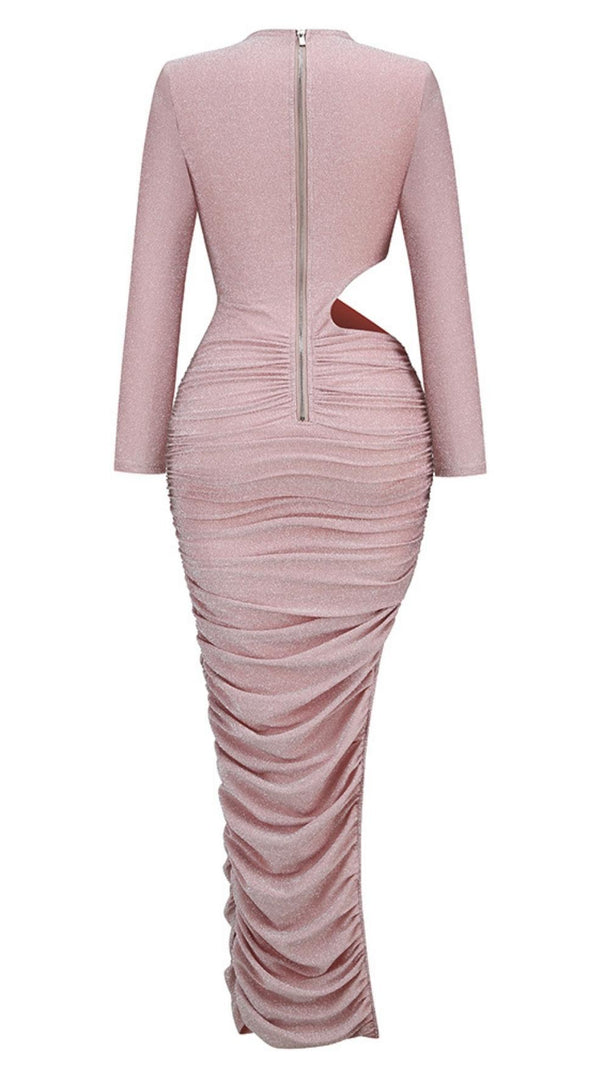 AIIZIE CUT OUT LONG SLEEVE MAXI DRESS - product image