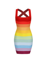 Eckstein Patchwork Bandage Mini Dress