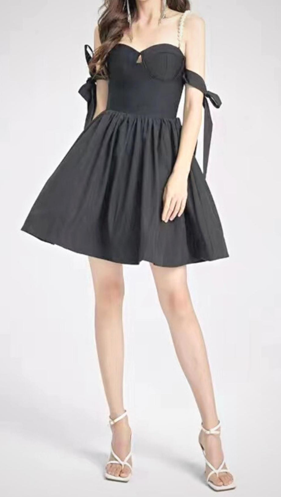 PEARL BANDAGE MINI DRESS