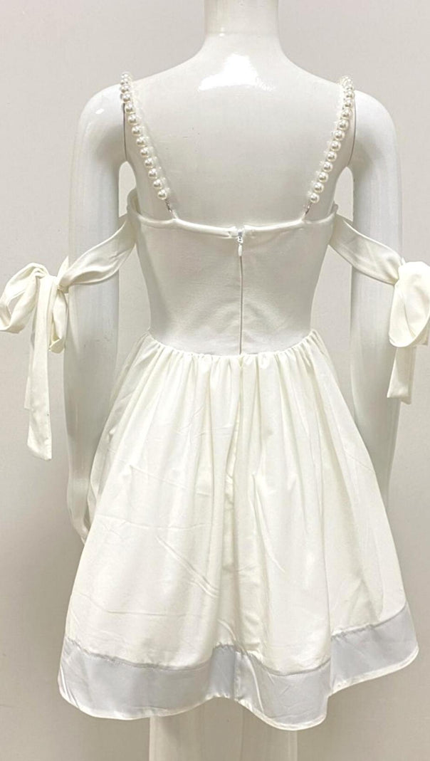 AIIZIE PEARL BANDAGE MINI DRESS - product image