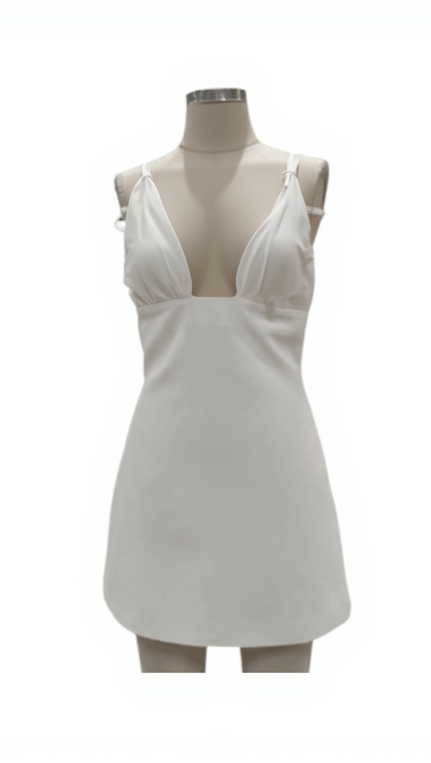 AIIZIE MARJANI SPAGHETTI FLOWER MINI DRESS - product image