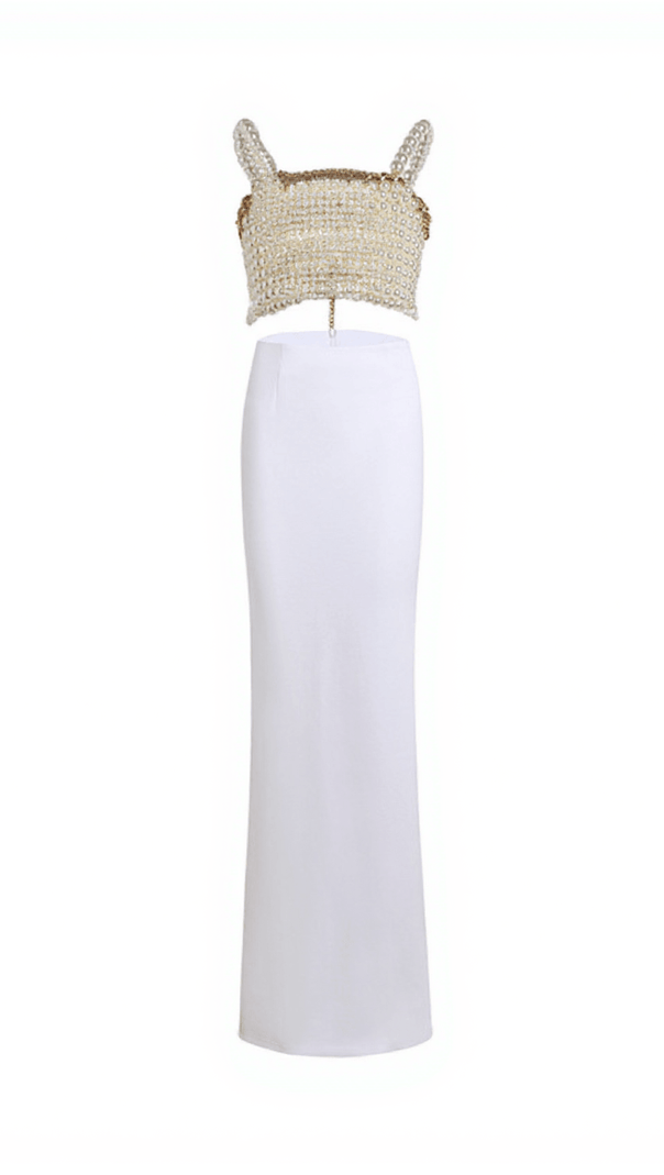 AIIZIE KESTREL SPAGHETTI PEARL SKIRT SET - product image