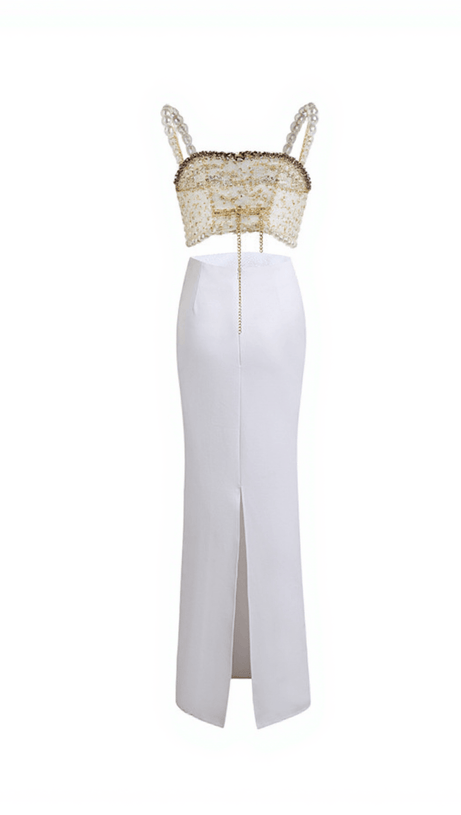 Completo gonna con perle e spaghetti Kestrel