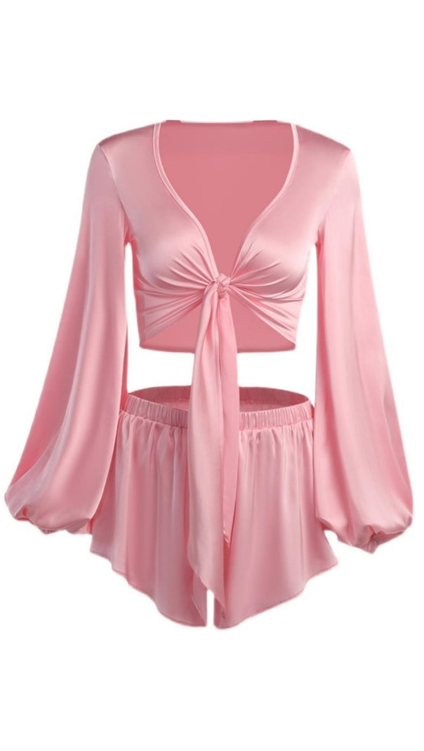 AIIZIE BANDAGE LONG SLEEVE TWO PIECE SET - product image