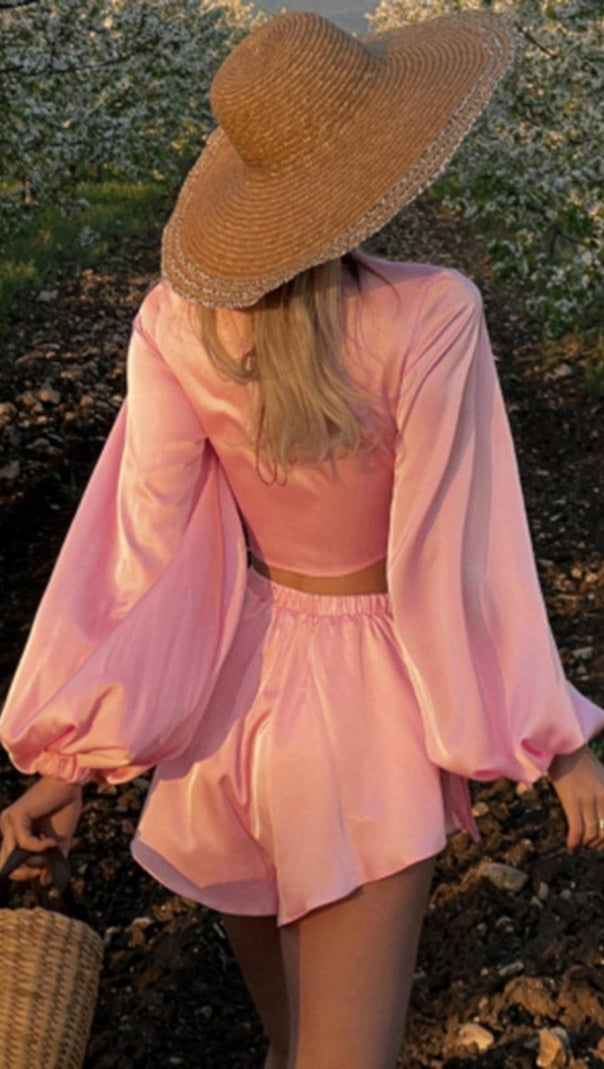 AIIZIE BANDAGE LONG SLEEVE TWO PIECE SET - product image