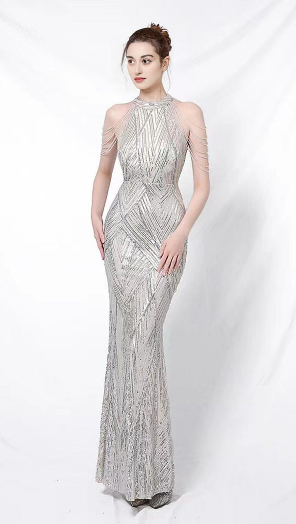 AIIZIE SEQUIN MAXI DRESS - product image