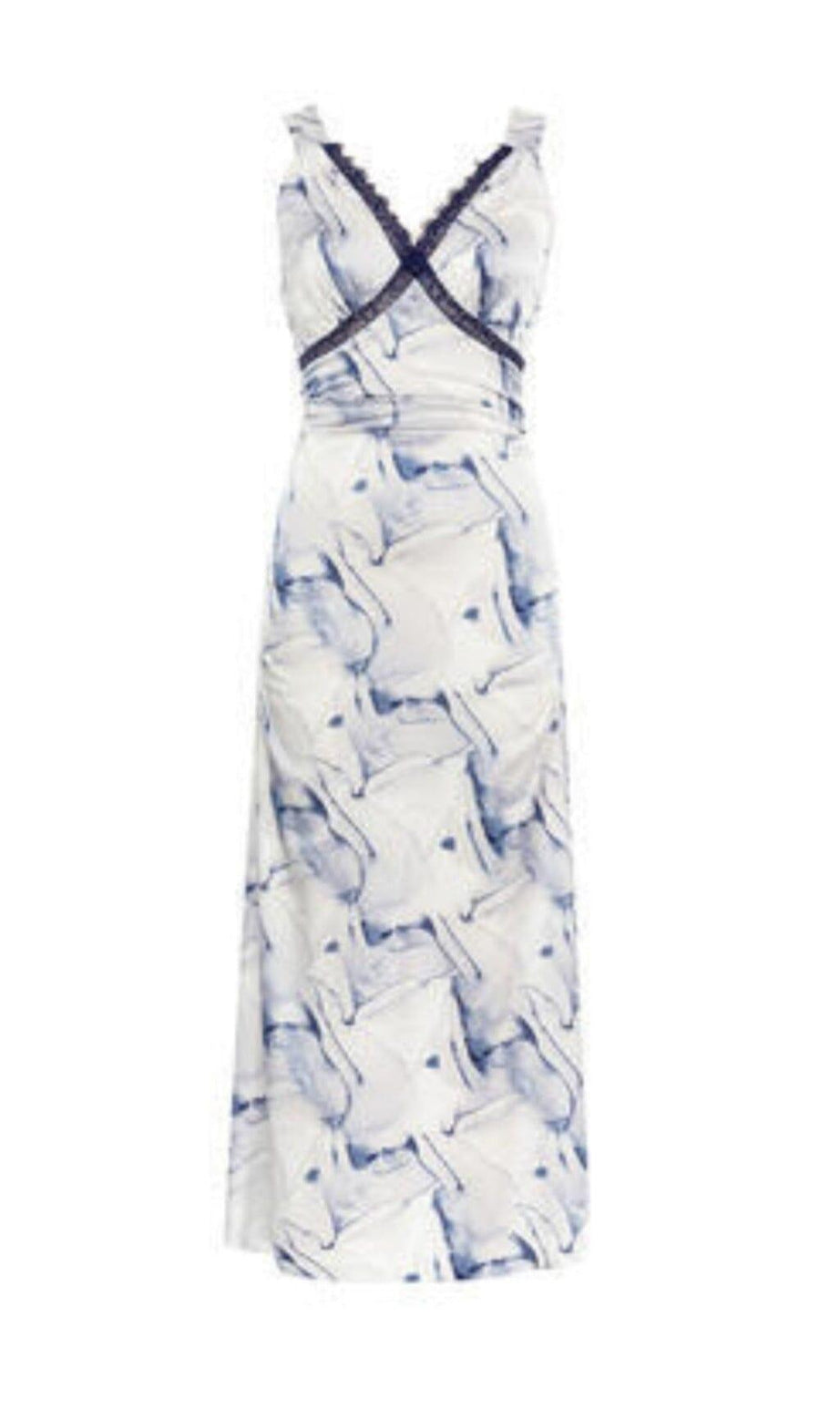 Camisole-Maxikleid mit Grafikdruck