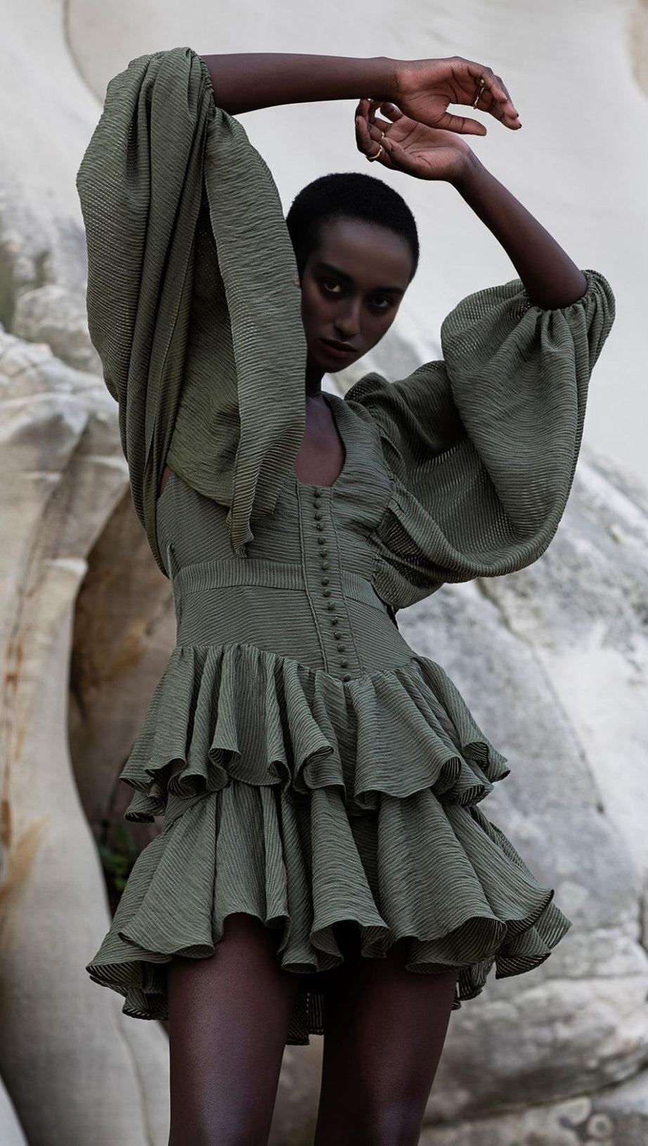 MINI ABITO DRAPPEGGIATO CON SCOLLO AVVOLTO