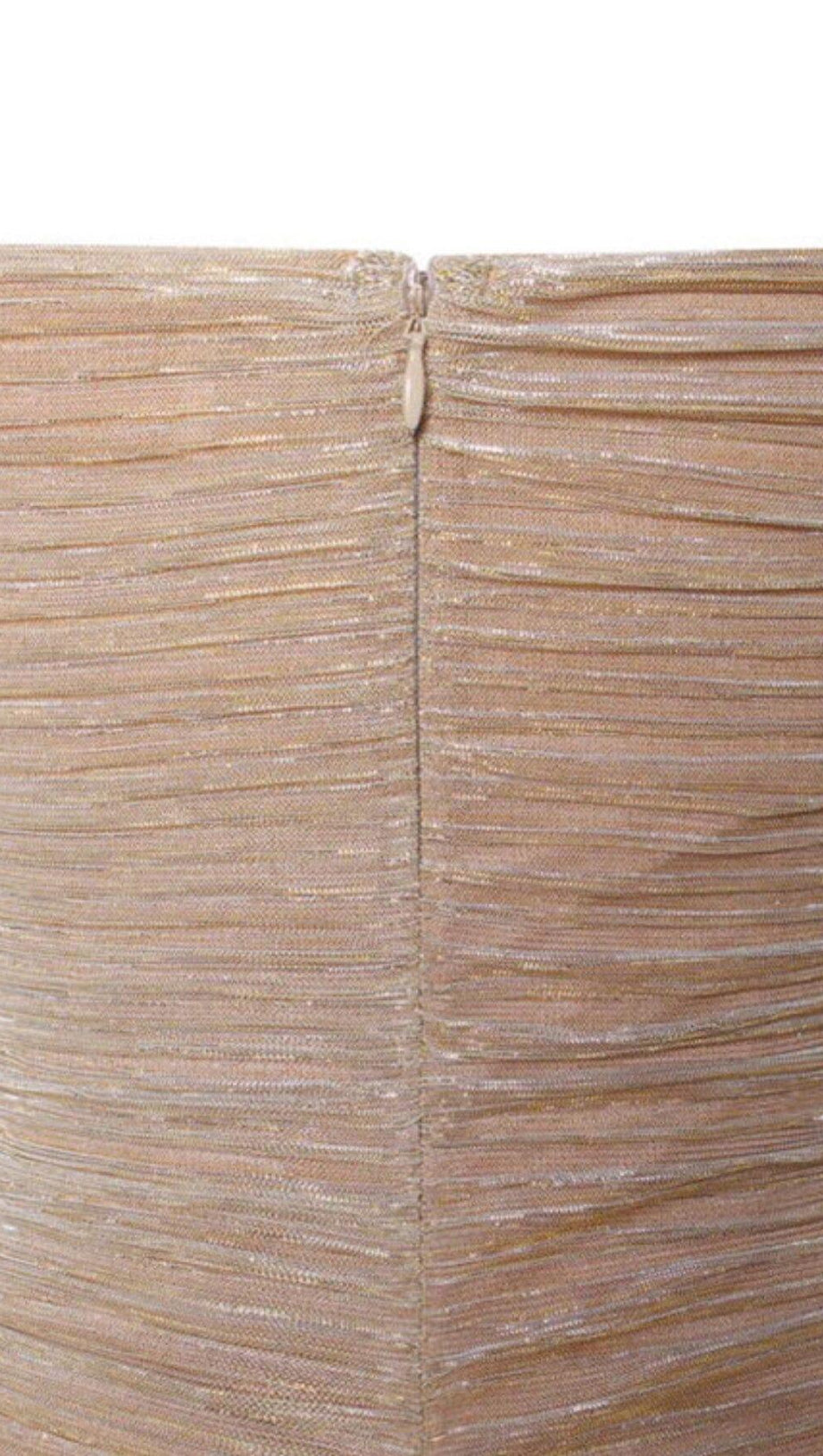 THE GLINT GOLD RUCHED CHIFFON LONG MAXI DRESS