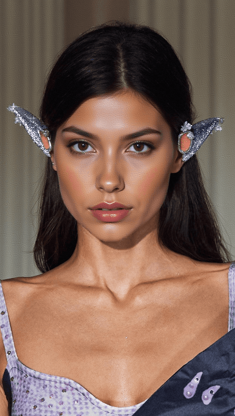 ORECCHIE DA ELFO GLITTERATE ILITHYIA