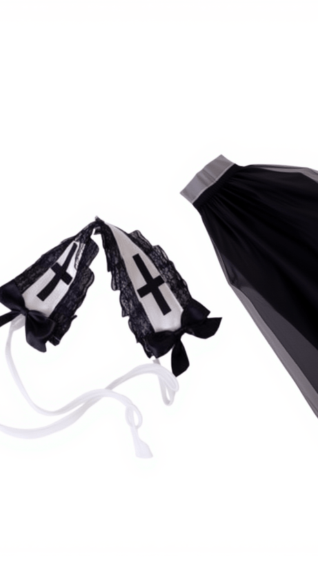 MEDEA CROSS VEIL HEADBAND