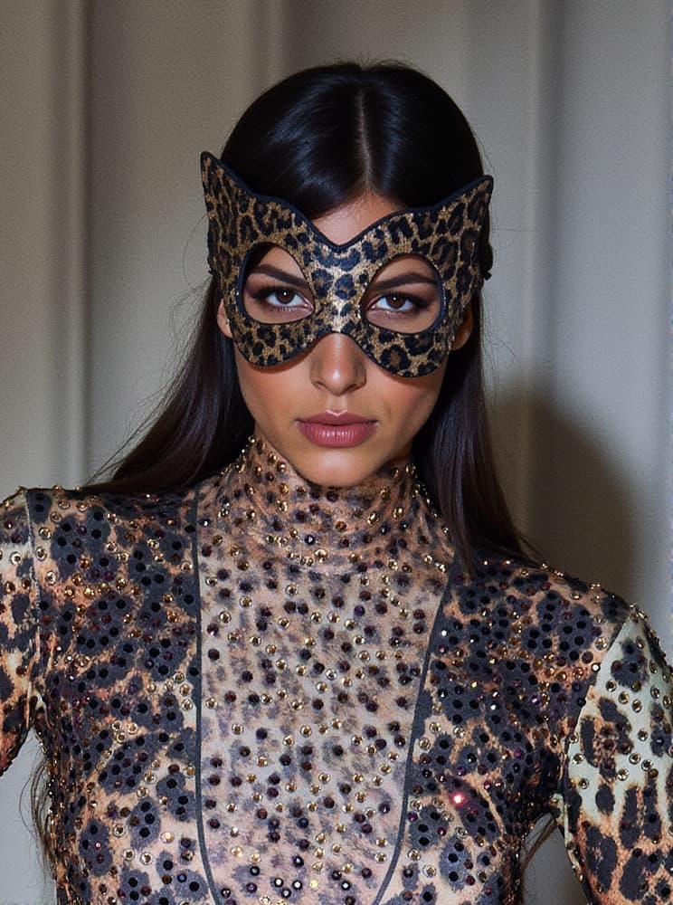 MASCHERA LEOPARDO GATTO ASHUR