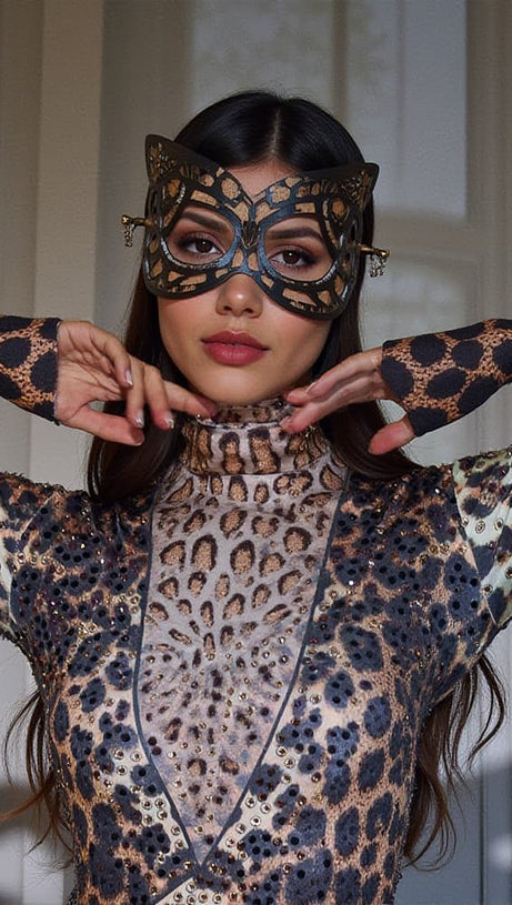 MASCHERA LEOPARDO GATTO ASHUR