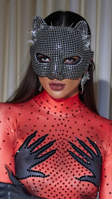 MASCHERA DI GATTO IN CRISTALLO STYX