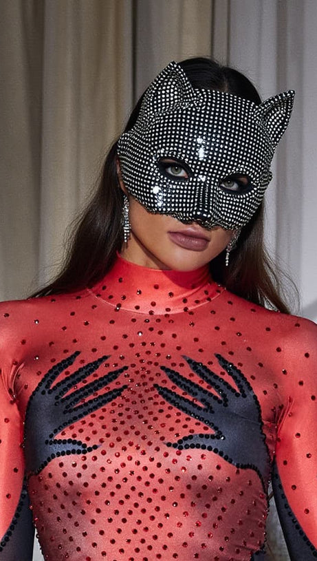 MASCHERA DI GATTO IN CRISTALLO STYX