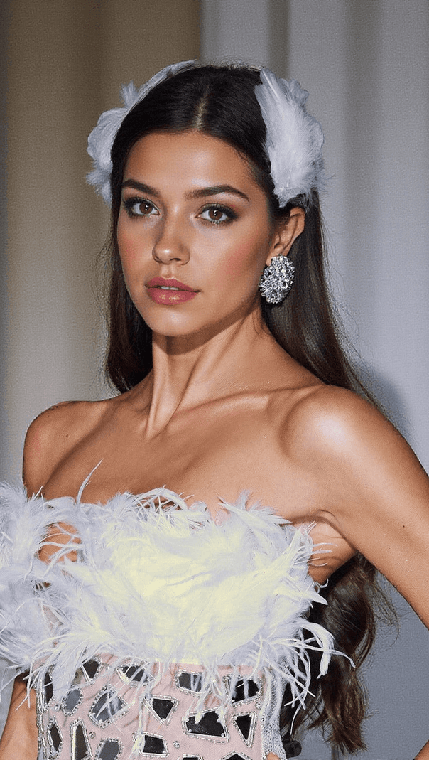 AIIZIE THEMIS FEATHER PEARL BARRETTES - product image