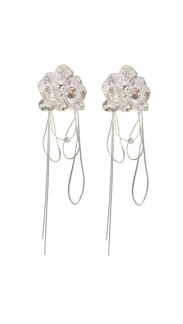 AIIZIE WHITE BUTTERFLY ORCHID EARRINGS - product image