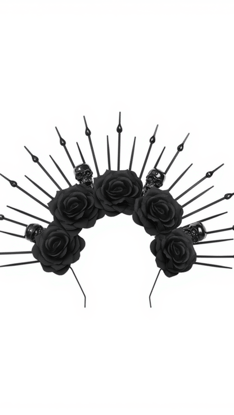 ISANDRO FLOWER SKULL CROWN