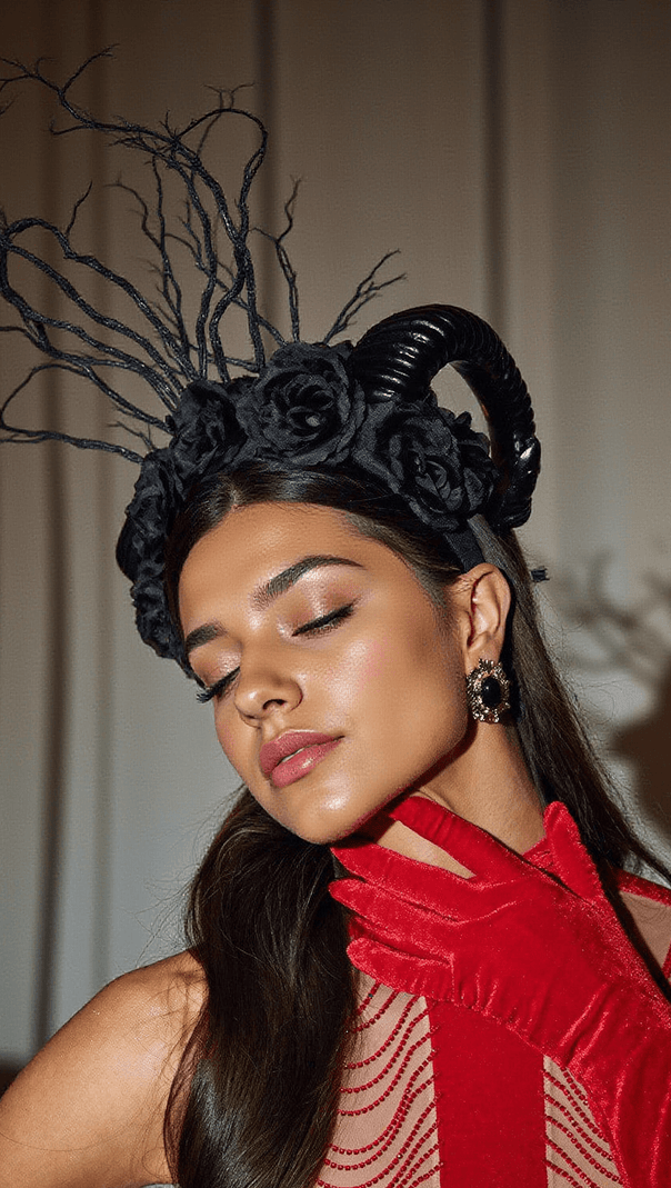 AIIZIE FANCHON RAM FLOWER HEADBAND - product image
