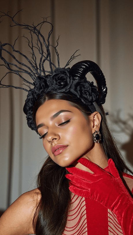 Fanchon Widder-Blumen-Stirnband