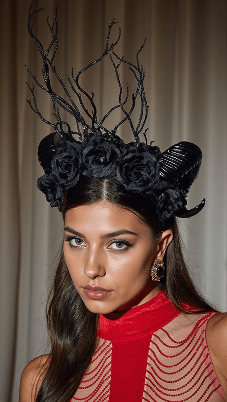 Fanchon Widder-Blumen-Stirnband